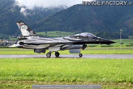 2019-09-07 Zeltweg Airpower 10309 General Dynamics F-16 Fighting Falcon - Belgian Air Force